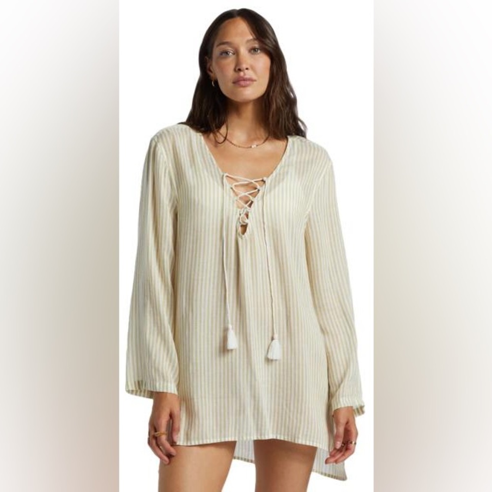 Billabong Blue Skies Women's Cover-Up – Salt Crystal 🌊💚